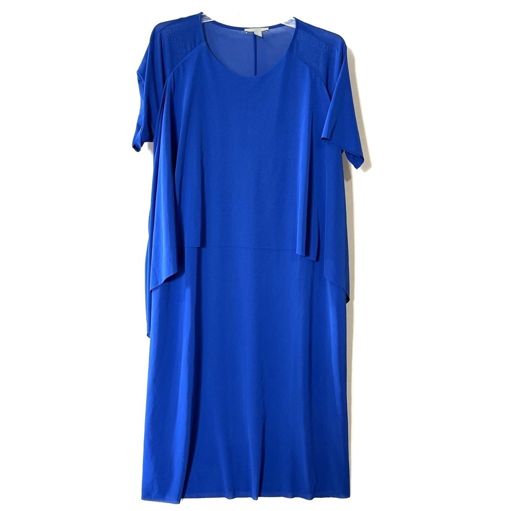COS Dress Womens Size M Colbert Blue Chiffon Layered Flowy Lagenlook